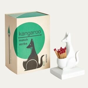 Jonathan Adler Kangaroo Match Strike and Holder.  New in box!